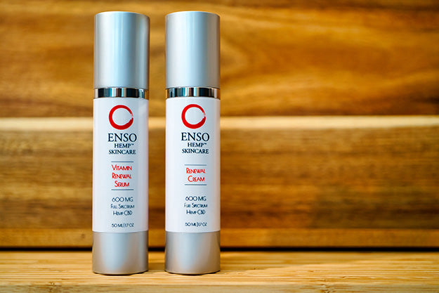 ENSO HEMP® Skincare Vitamin Renewal Serum and Renewal Cream